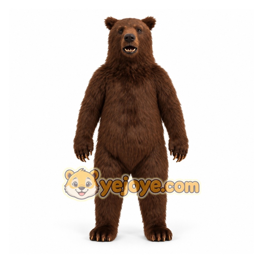 Brown Bear Mascot Costume Brown Bear Mascot Costume