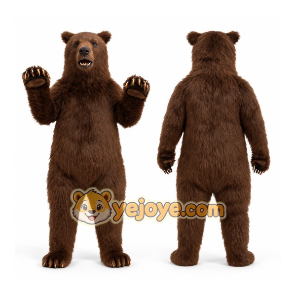 Brown Bear Mascot Costume