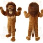 Brown Tan Lion Mascot Costume