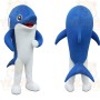 Blue White Dolphin Mascot Costume
