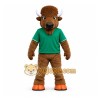 Brown Green Orange Buffalo Mascot Costume Brown Green Orange Buffalo Mascot Costume