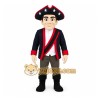 Navy Red Colonial Patriot Man Mascot Costume Navy Red Colonial Patriot Man Mascot Costume