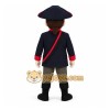 Navy Red Colonial Patriot Man Mascot Costume Navy Red Colonial Patriot Man Mascot Costume