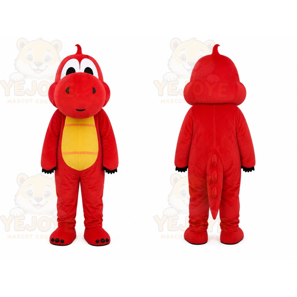 Red Dragon Mascot Costume