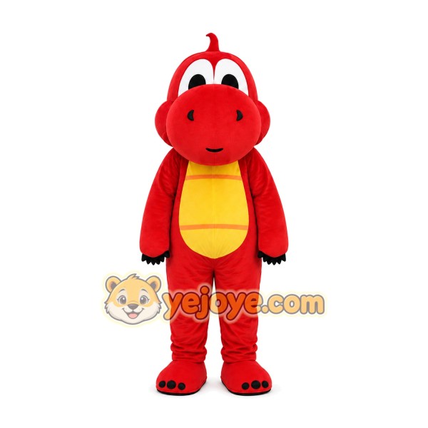 Red Dragon Mascot Costume Red Dragon Mascot Costume