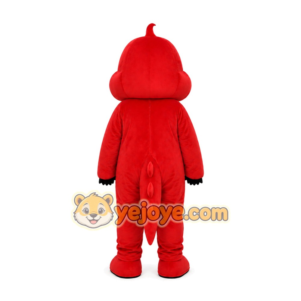 Red Dragon Mascot Costume Red Dragon Mascot Costume