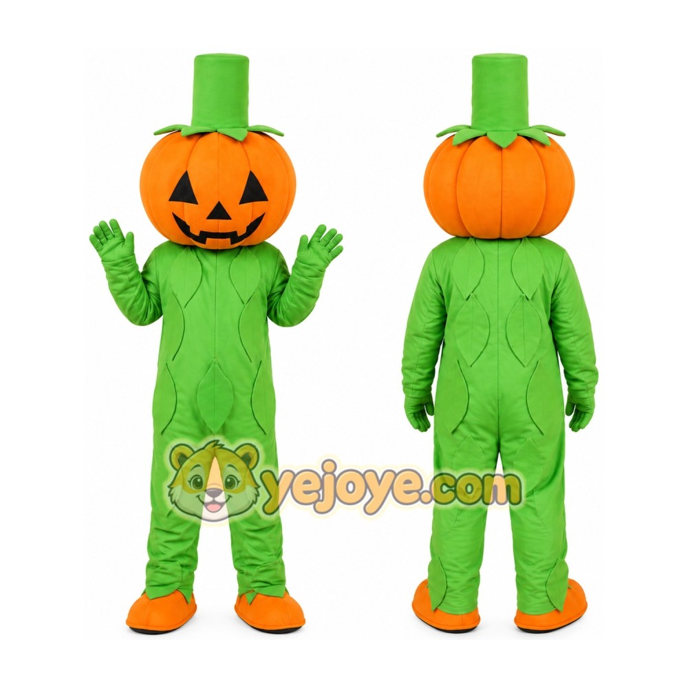 Pumpkin Farmer Mascot Costume Pumpkin Farmer Mascot Costume