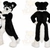 Black White Cat Mascot Costume