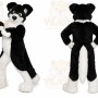 Black White Cat Mascot Costume