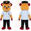 Orange Tiger Boy Mascot Costume