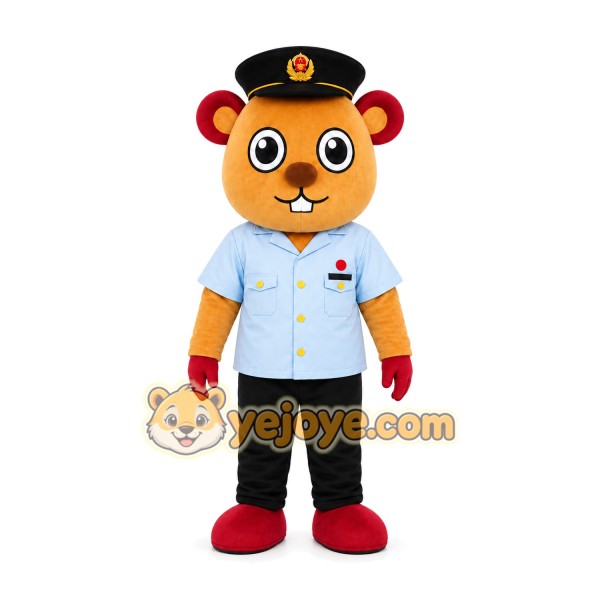 Orange Tiger Boy Mascot Costume