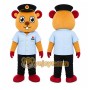 Orange Tiger Boy Mascot Costume