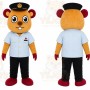 Orange Tiger Boy Mascot Costume