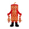 Red Firecracker Mascot Costume Red Firecracker Mascot Costume