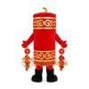 Red Firecracker Mascot Costume Red Firecracker Mascot Costume