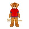 Brown Bear Red Shirt Mascot Costume Brown Bear Red Shirt Mascot Costume