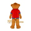 Brown Bear Red Shirt Mascot Costume Brown Bear Red Shirt Mascot Costume