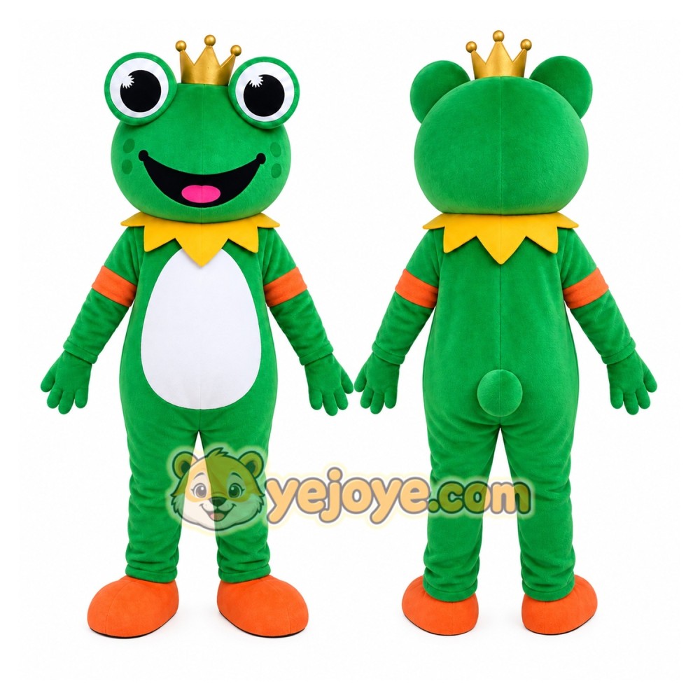 Green Frog Princess Mascot Costume Green Frog Princess Mascot Costume
