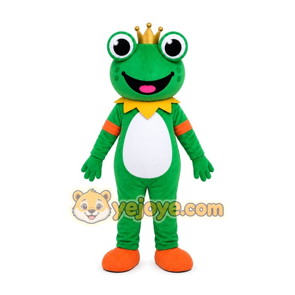 Green Frog Princess Mascot Costume Green Frog Princess Mascot Costume