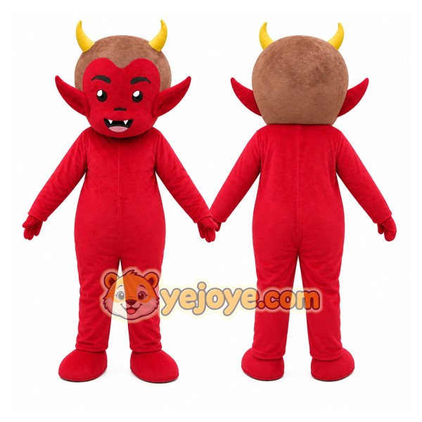 Red Devil Mascot Costume