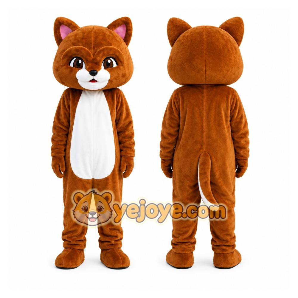 Brown Fox Mascot Costume Brown Fox Mascot Costume