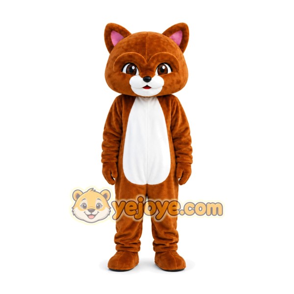 Brown Fox Mascot Costume