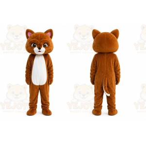 Brown Fox Mascot Costume