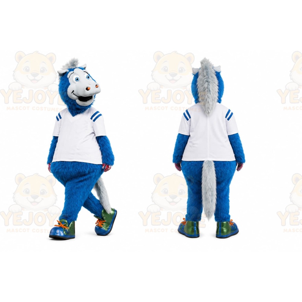 Blue Sports Mascot Mascot Costume
