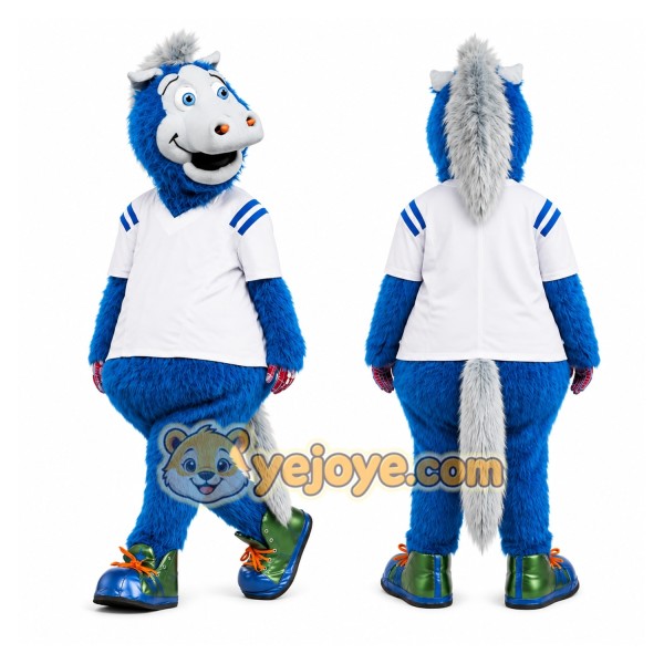 Blue Sports Mascot Mascot Costume