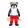Raccoon Red Pants Mascot Costume Raccoon Red Pants Mascot Costume