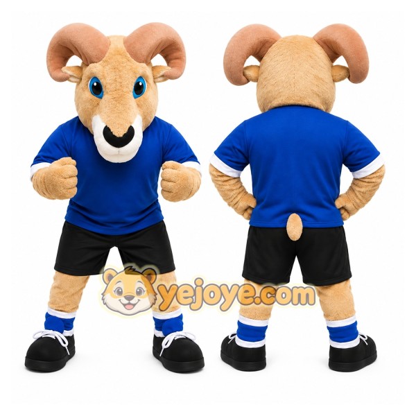 Tan Ram Sports Mascot Costume