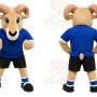 Tan Ram Sports Mascot Costume