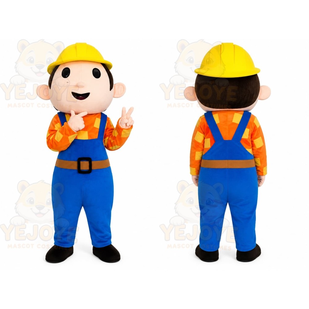 Builder Boy Mascot Costume