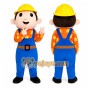 Builder Boy Mascot Costume