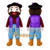 Purple Pirate Boy Mascot Costume Purple Pirate Boy Mascot Costume