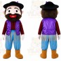 Purple Pirate Boy Mascot Costume