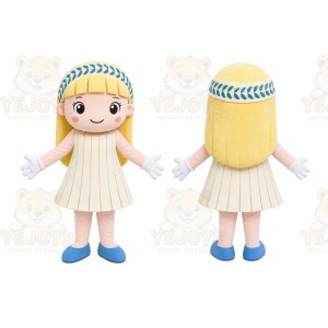 Blonde Doll Mascot Costume