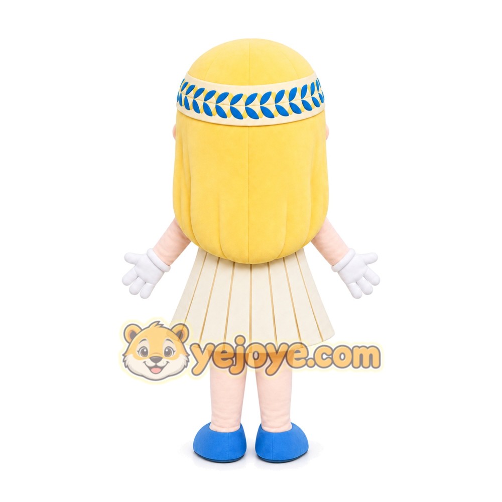 Blonde Doll Mascot Costume Blonde Doll Mascot Costume