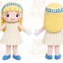 Blonde Doll Mascot Costume