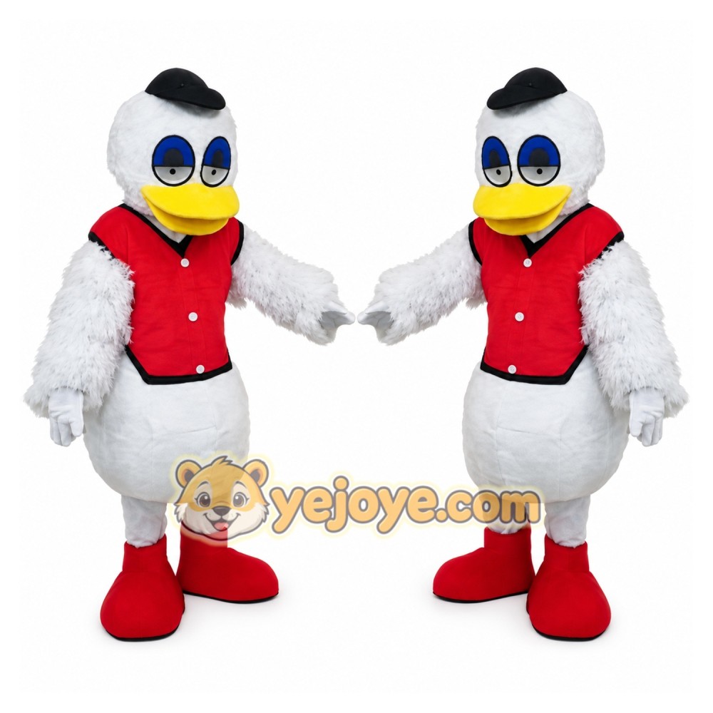 Gray Duck Mascot Costume Gray Duck Mascot Costume