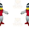 Gray Duck Mascot Costume