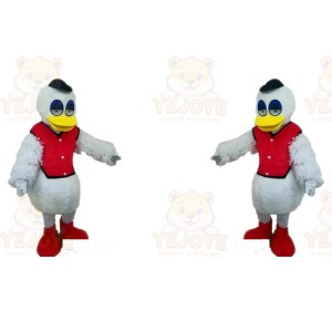 Gray Duck Mascot Costume