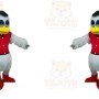 Gray Duck Mascot Costume