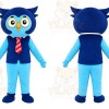 Blue Owl Mascot Costume