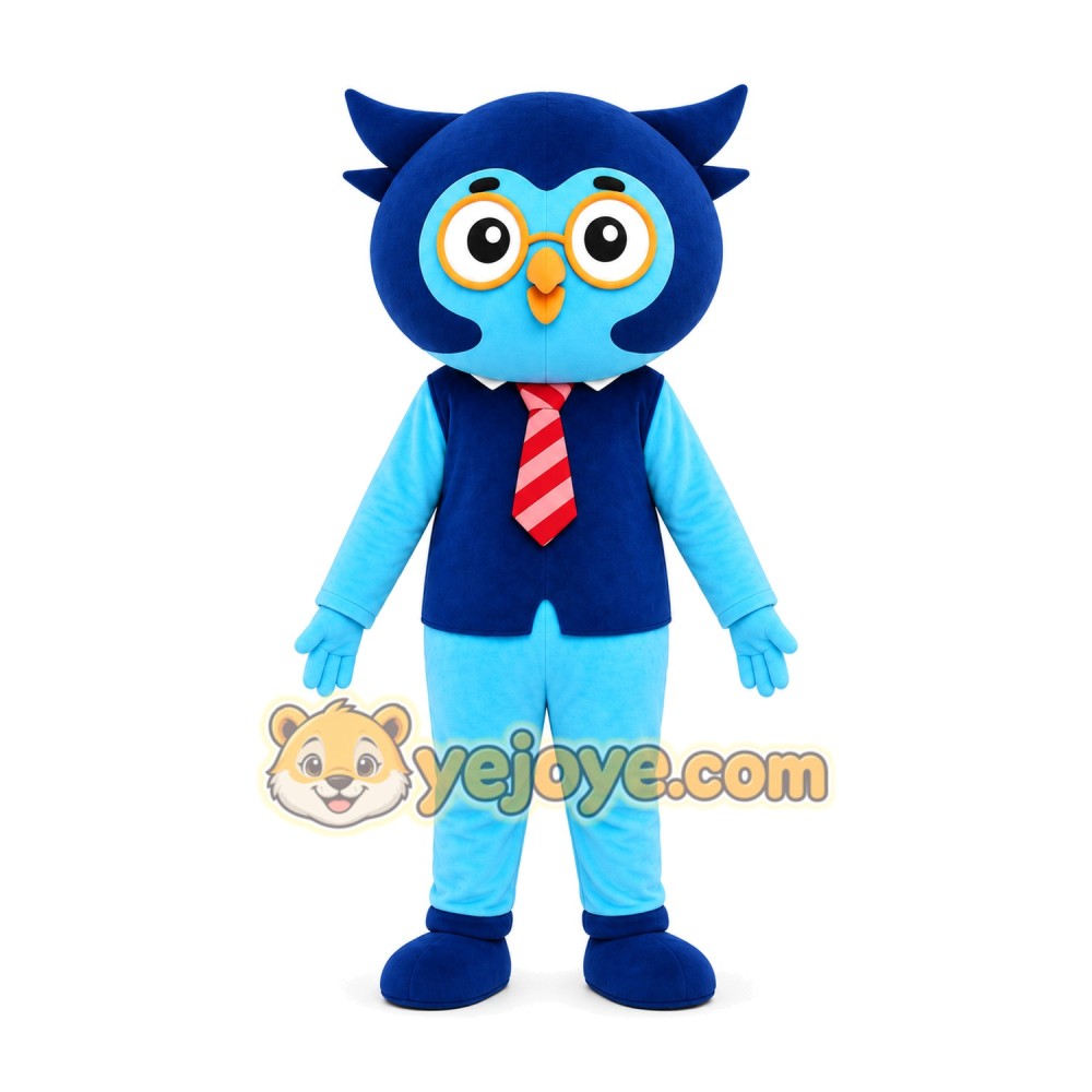 Blue Owl Mascot Costume Blue Owl Mascot Costume