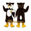 Black Owl Mascot Costume Black Owl Mascot Costume