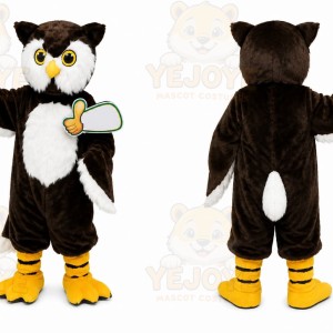 Black Owl Mascot Costume