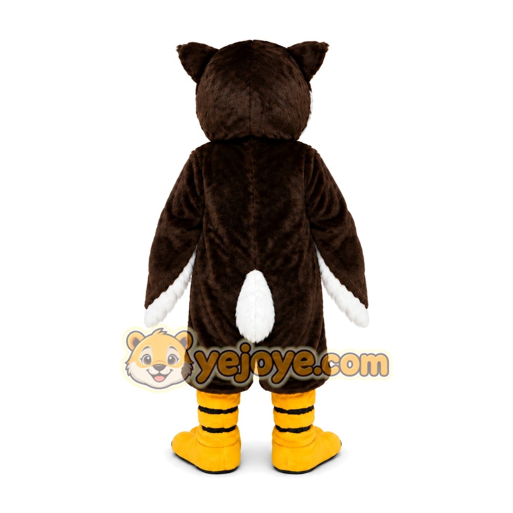 Black Owl Mascot Costume Black Owl Mascot Costume
