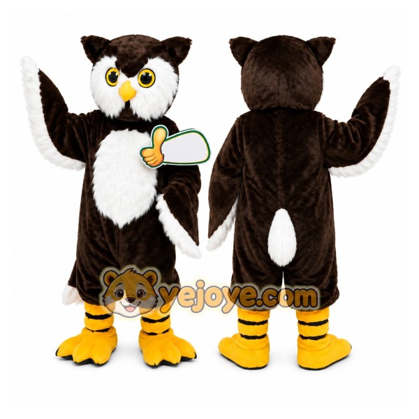 Black Owl Mascot Costume
