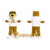 White Leopard Sports Mascot Costume White Leopard Sports Mascot Costume
